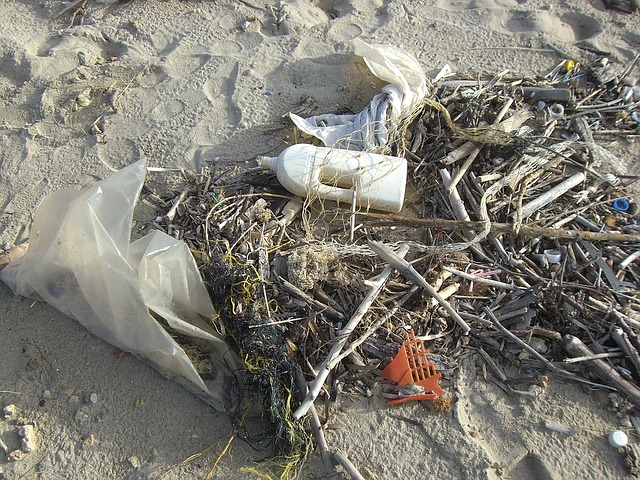 plastic, sea, garbage, trash