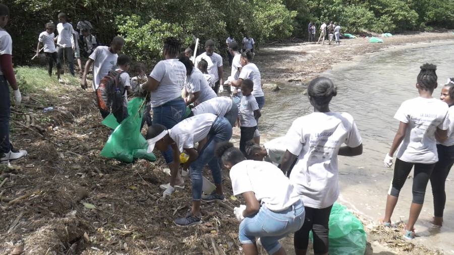 Youth lead environmental cleanup at La Sagesse Beach | NOW Grenada